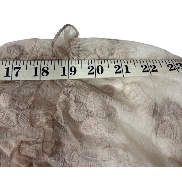 Cato XL Women's Pink Floral Lace Off-Shoulder Blouse - Picture 10 of 10